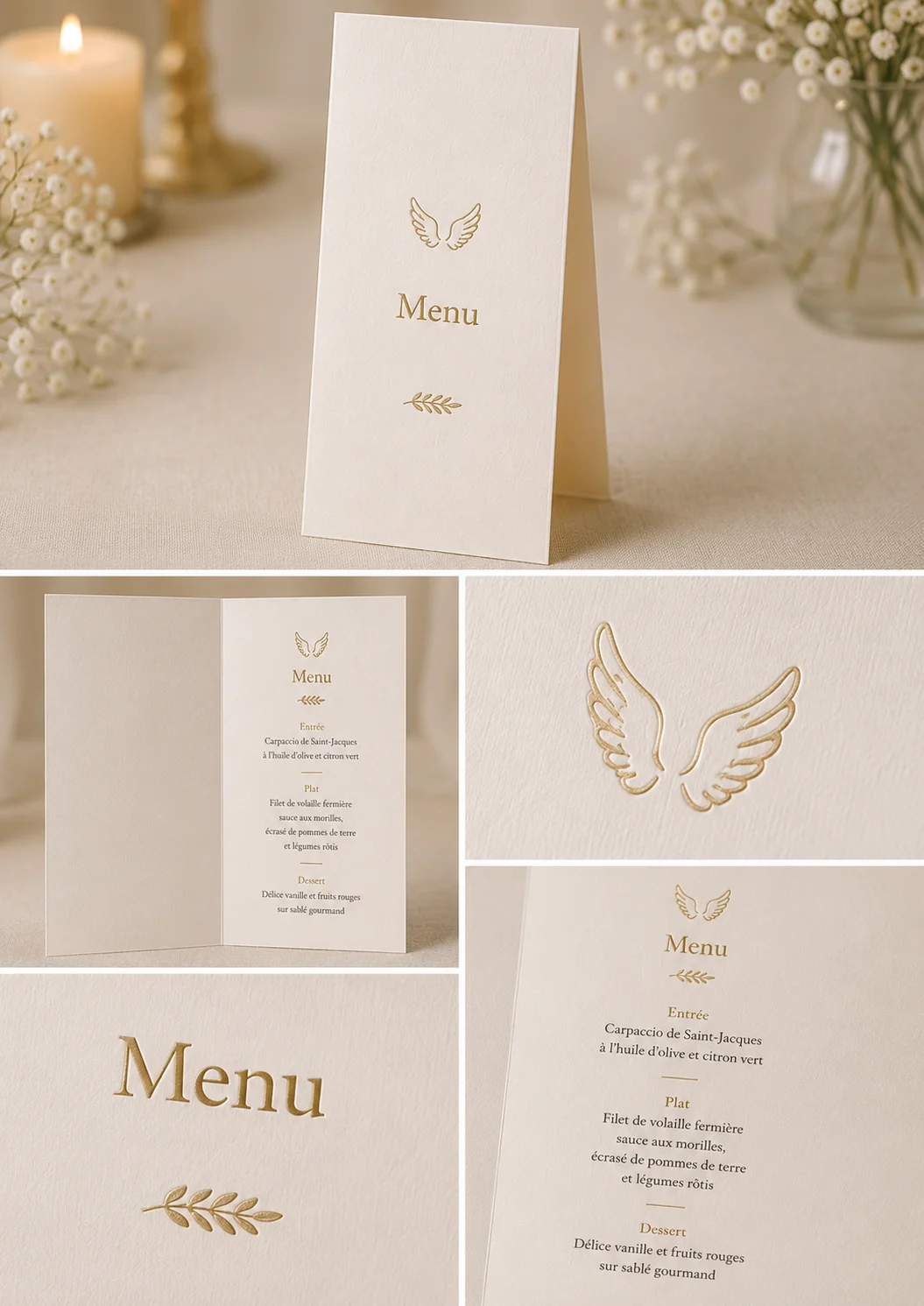 Le menu — collection Ange