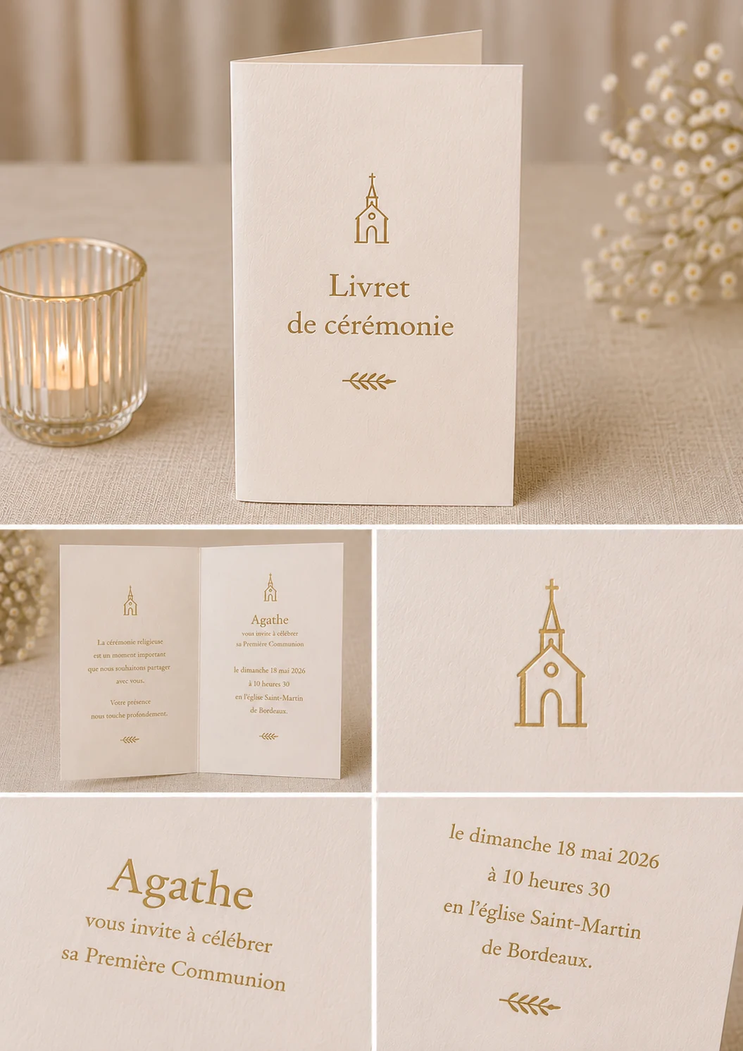 Le livret de cérémonie — collection Chapelle