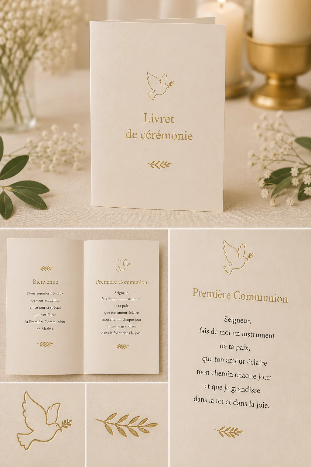 Le livret de cérémonie — collection L’Envol