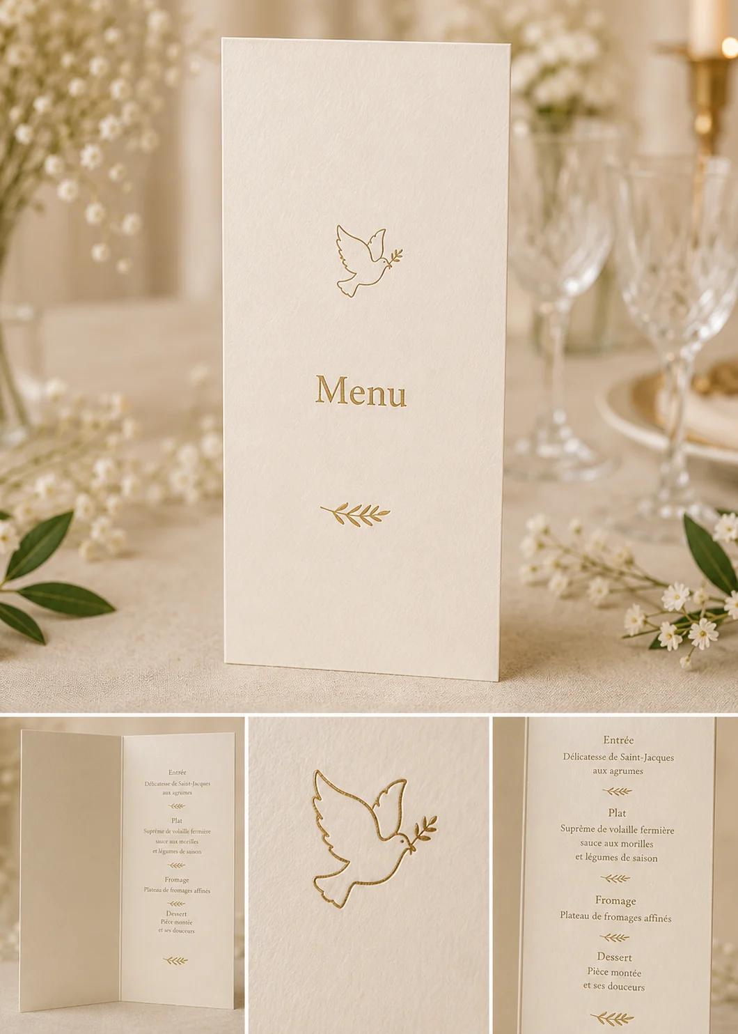 Le menu — collection L’Envol