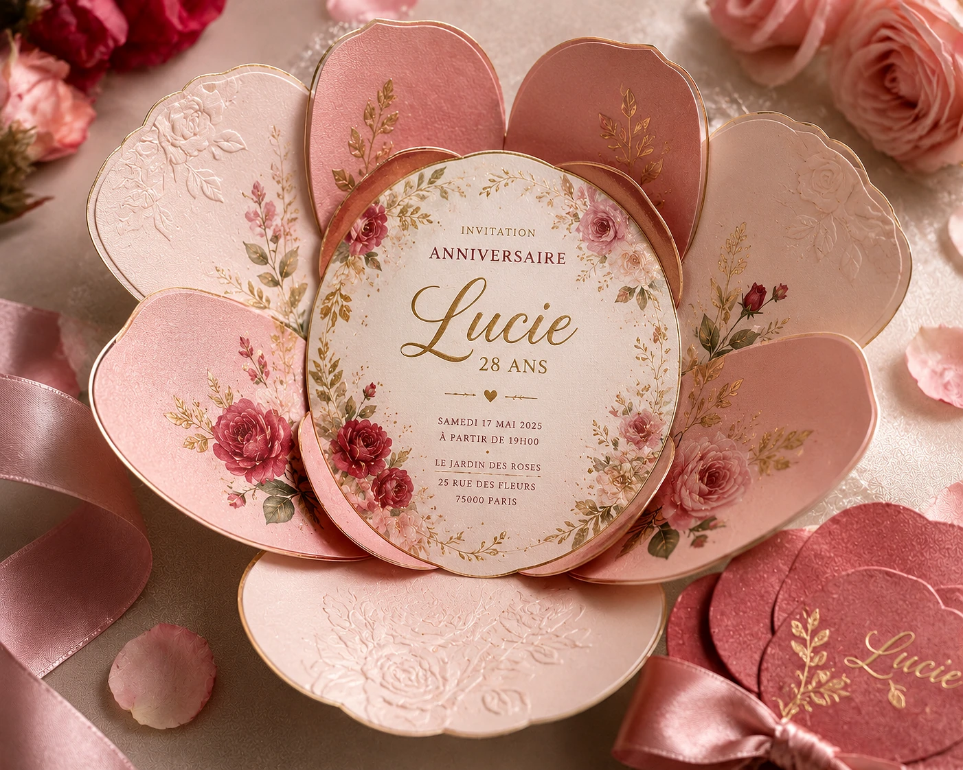 Inspiration de papeterie anniversaire sur mesure 4
