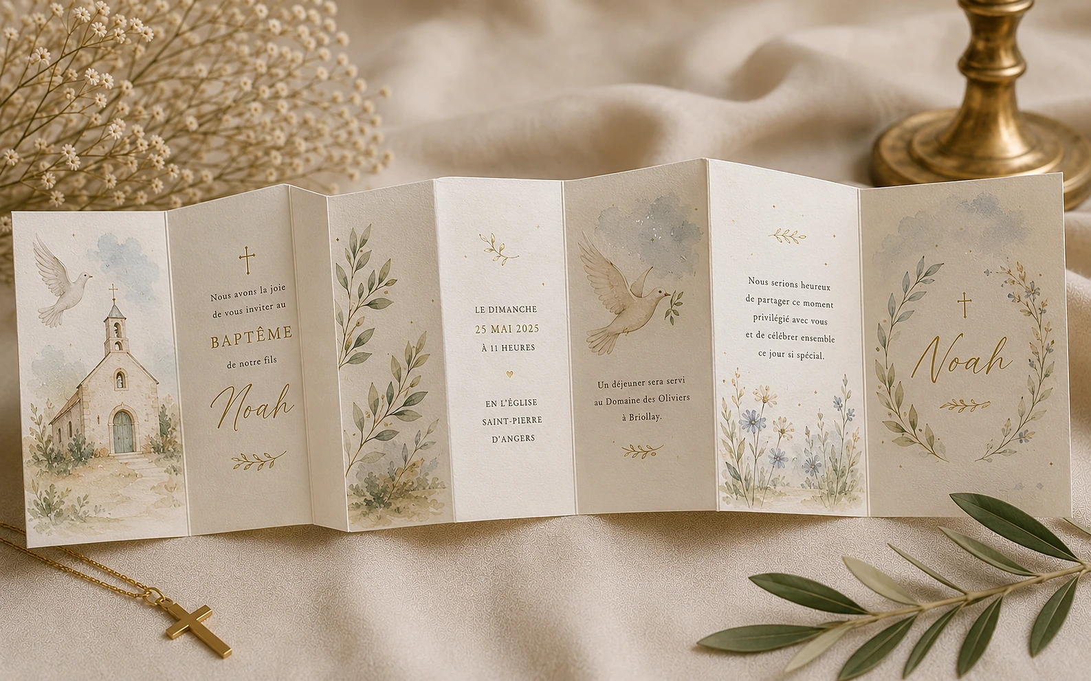 Inspiration de papeterie bapteme sur mesure 5