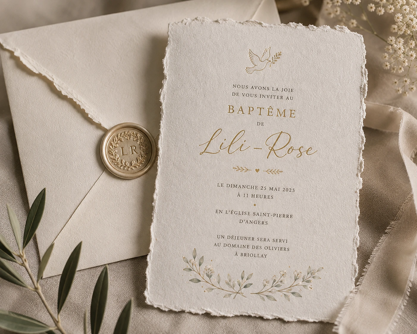 Inspiration de papeterie bapteme sur mesure 6
