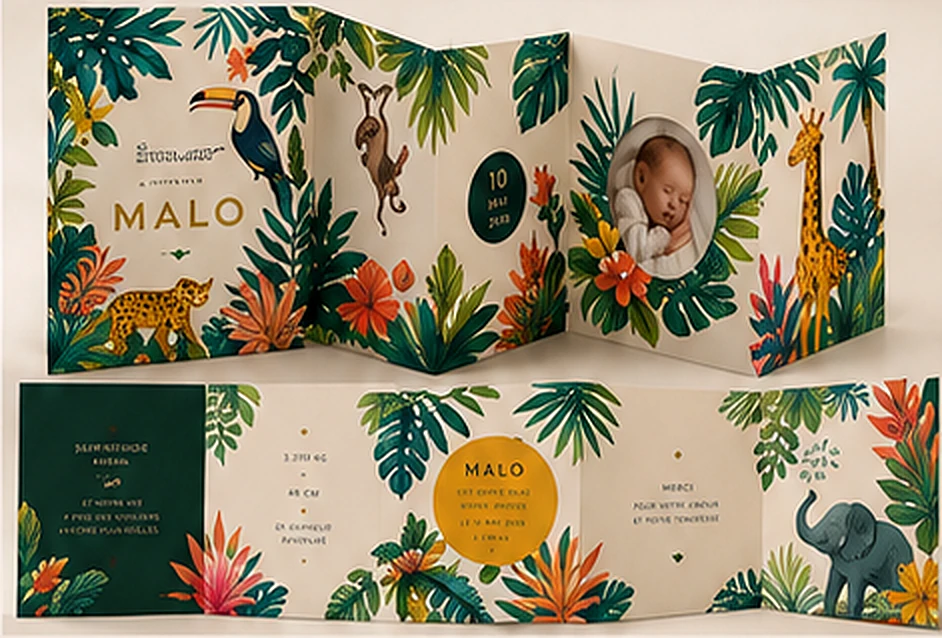 Inspiration de papeterie naissance sur mesure 2