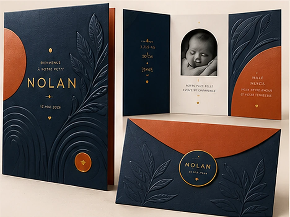 Inspiration de papeterie naissance sur mesure 6