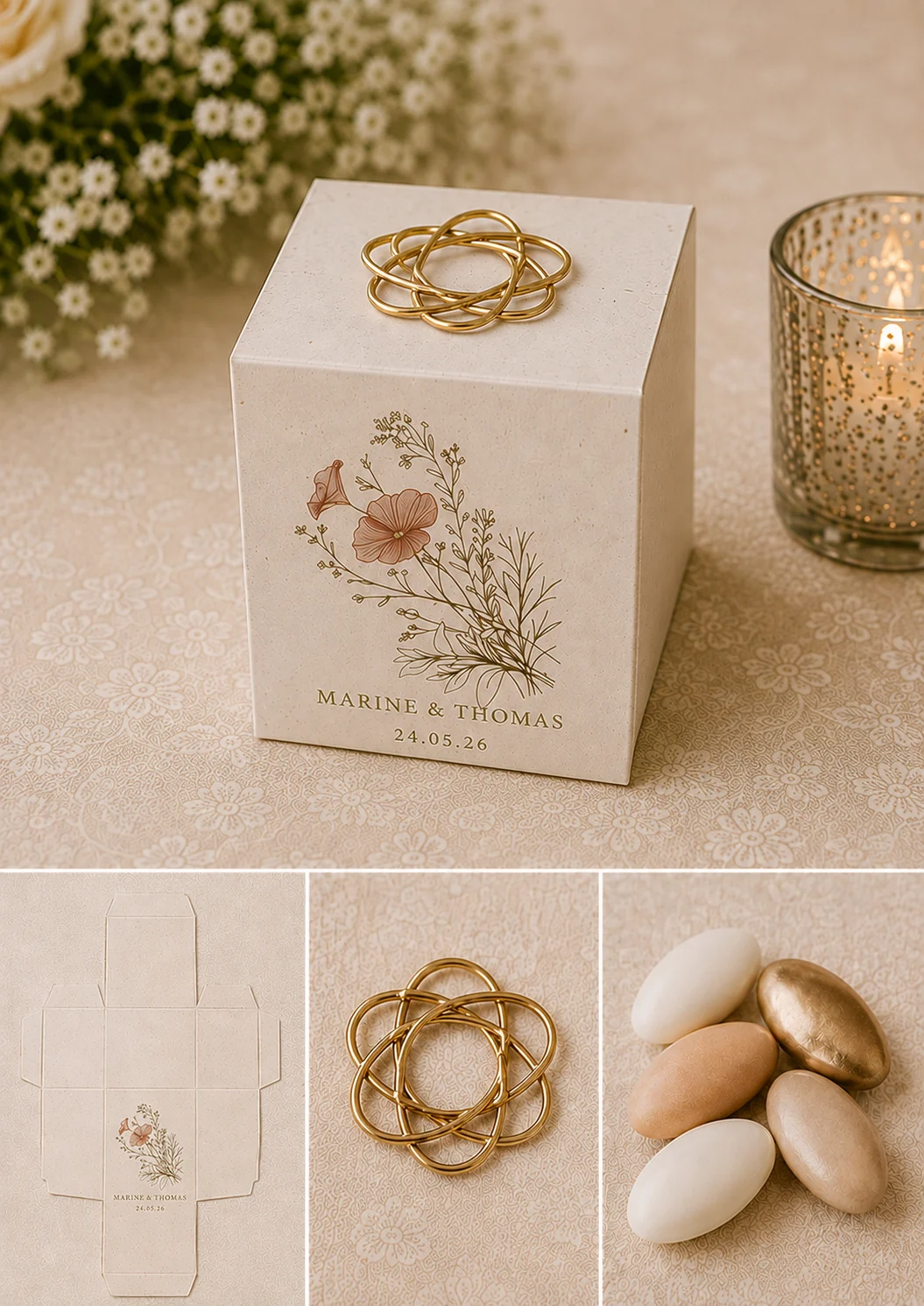 La boîte à dragées — collection Champêtre