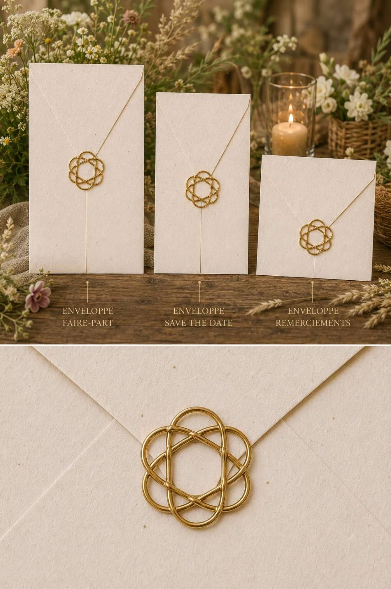 Les enveloppes — collection Champêtre