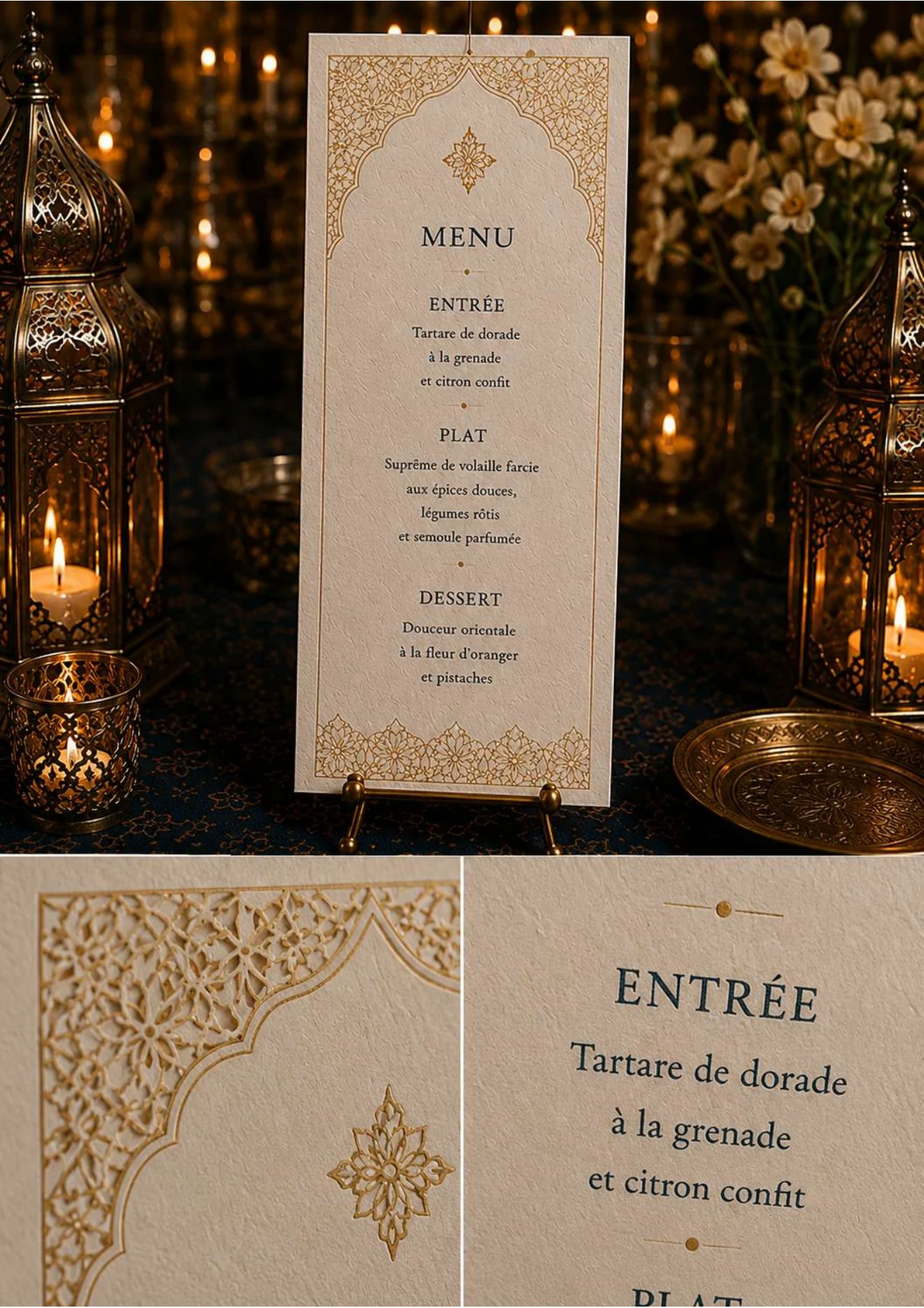 Le menu — collection Shérazade
