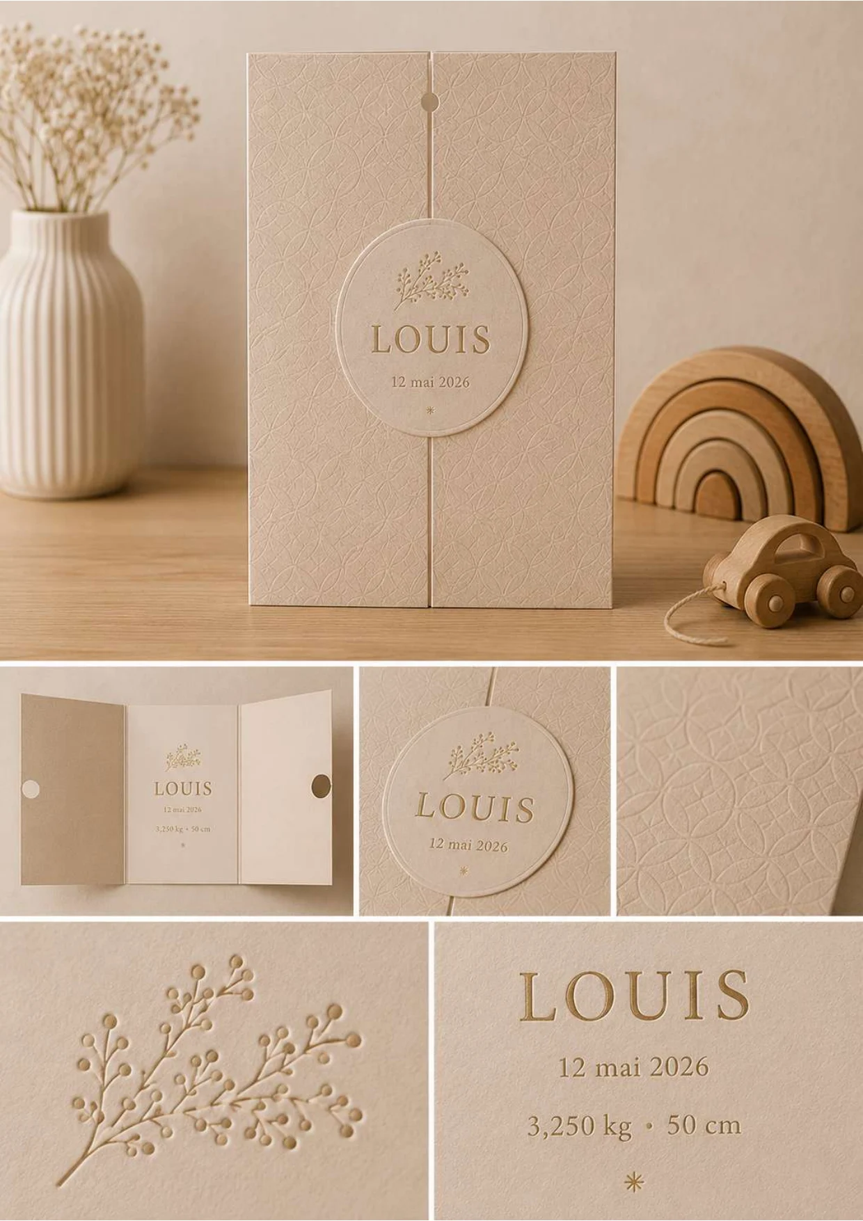 Le faire-part — collection Épure