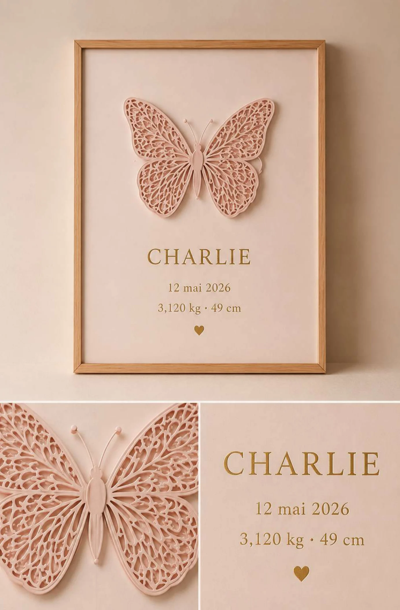 L’affiche de naissance — collection Tendresse