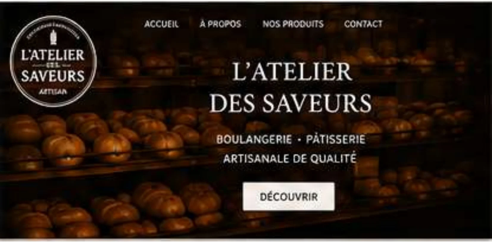 L’Atelier des Saveurs — Bannière web