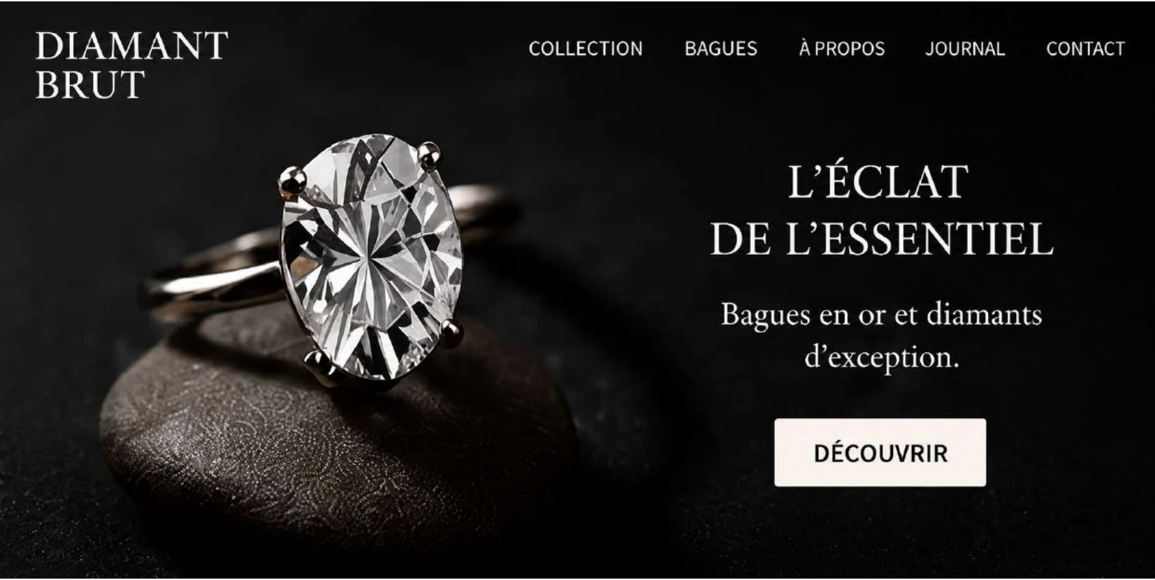 Diamant Brut — Bannière web