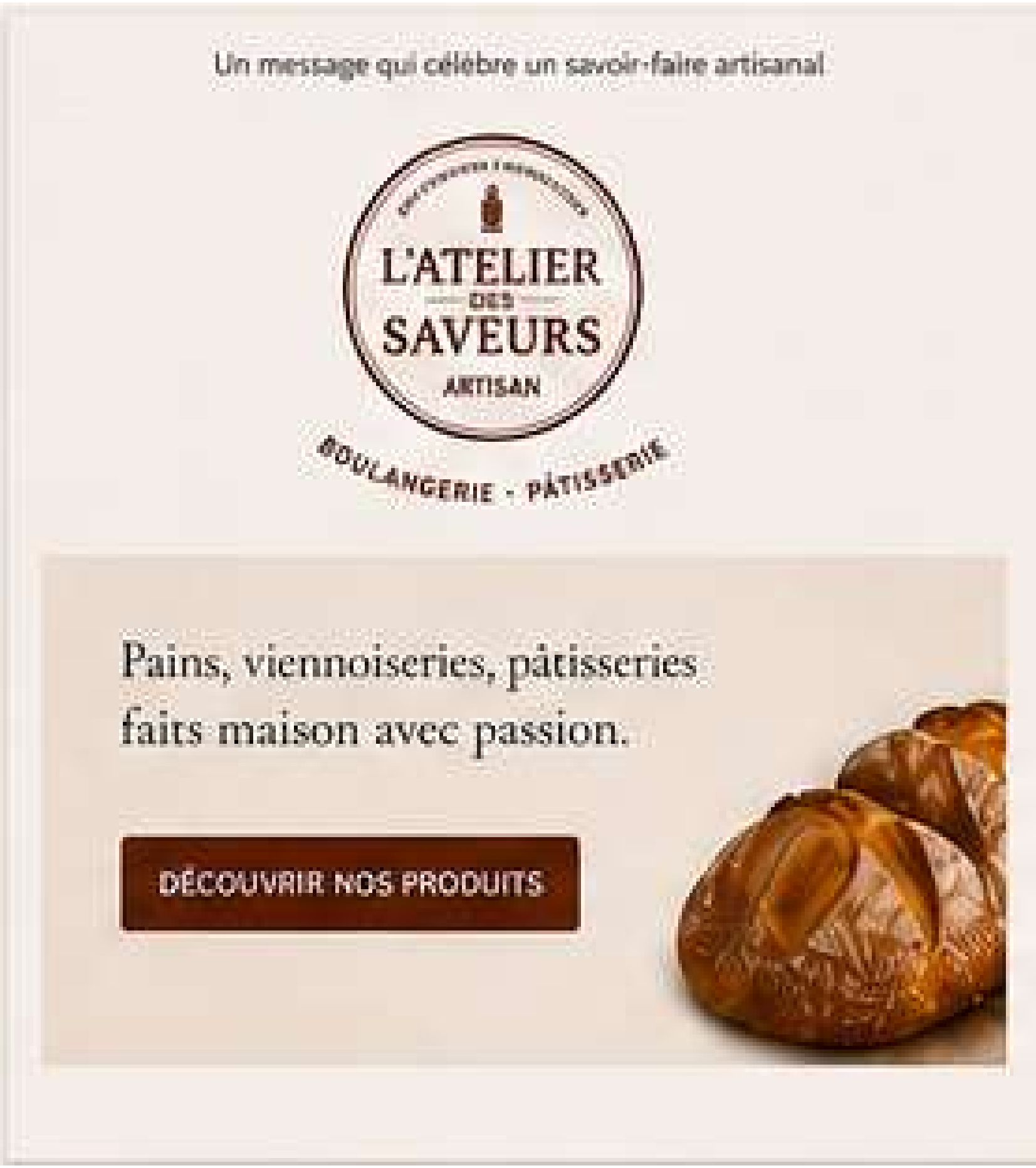 L’Atelier des Saveurs — Newsletter