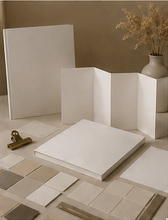 Brochure, dépliant et catalogue entièrement vierges