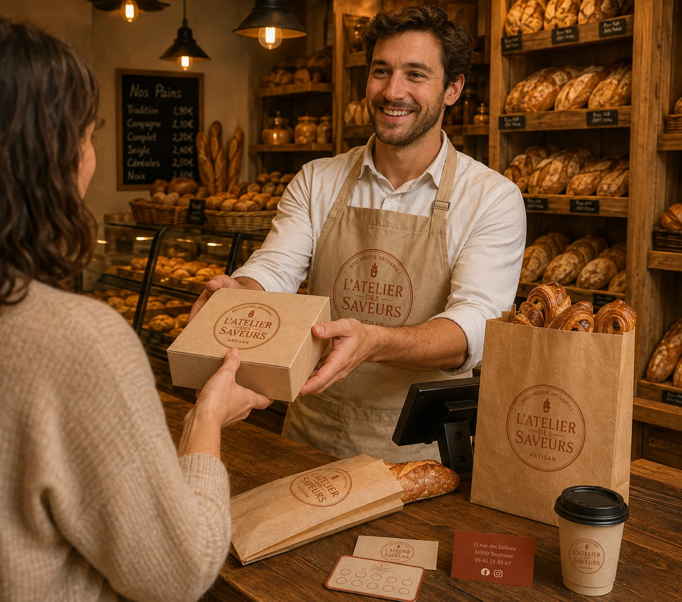 Immersion dans la boulangerie chaleureuse en activité