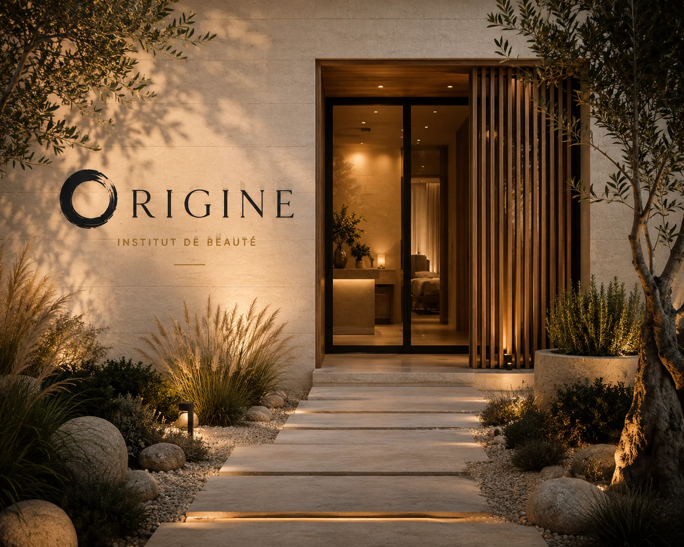 Façade de l’Institut Origine dans sa direction japonaise