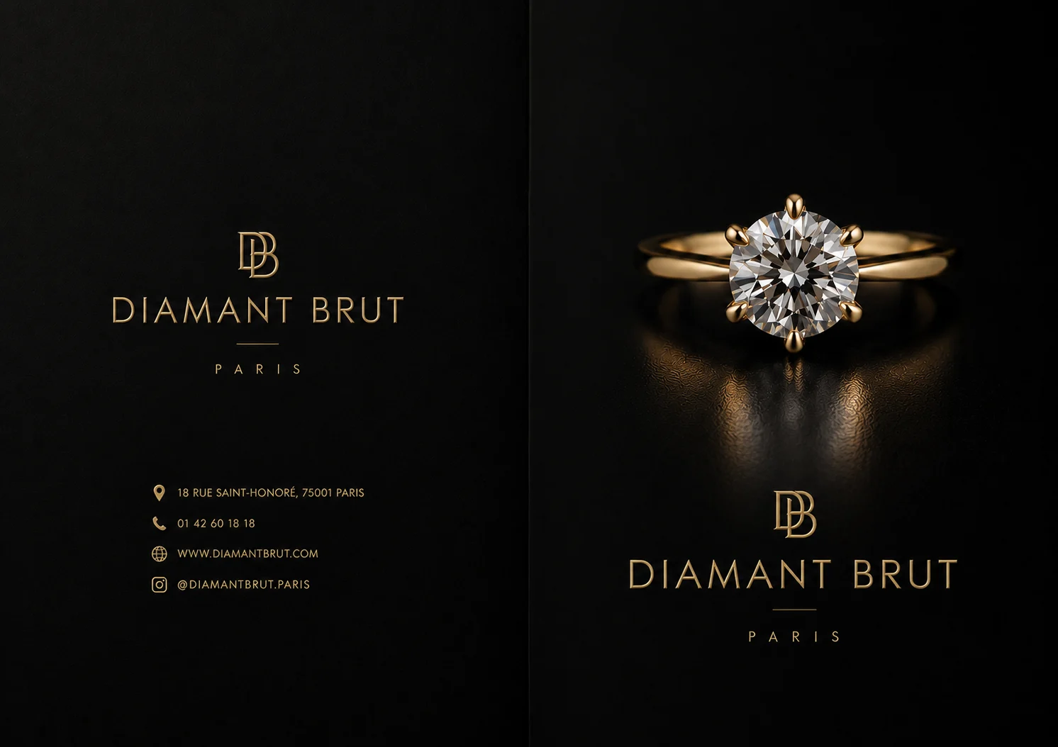 Diamant Brut — Extérieur de la brochure