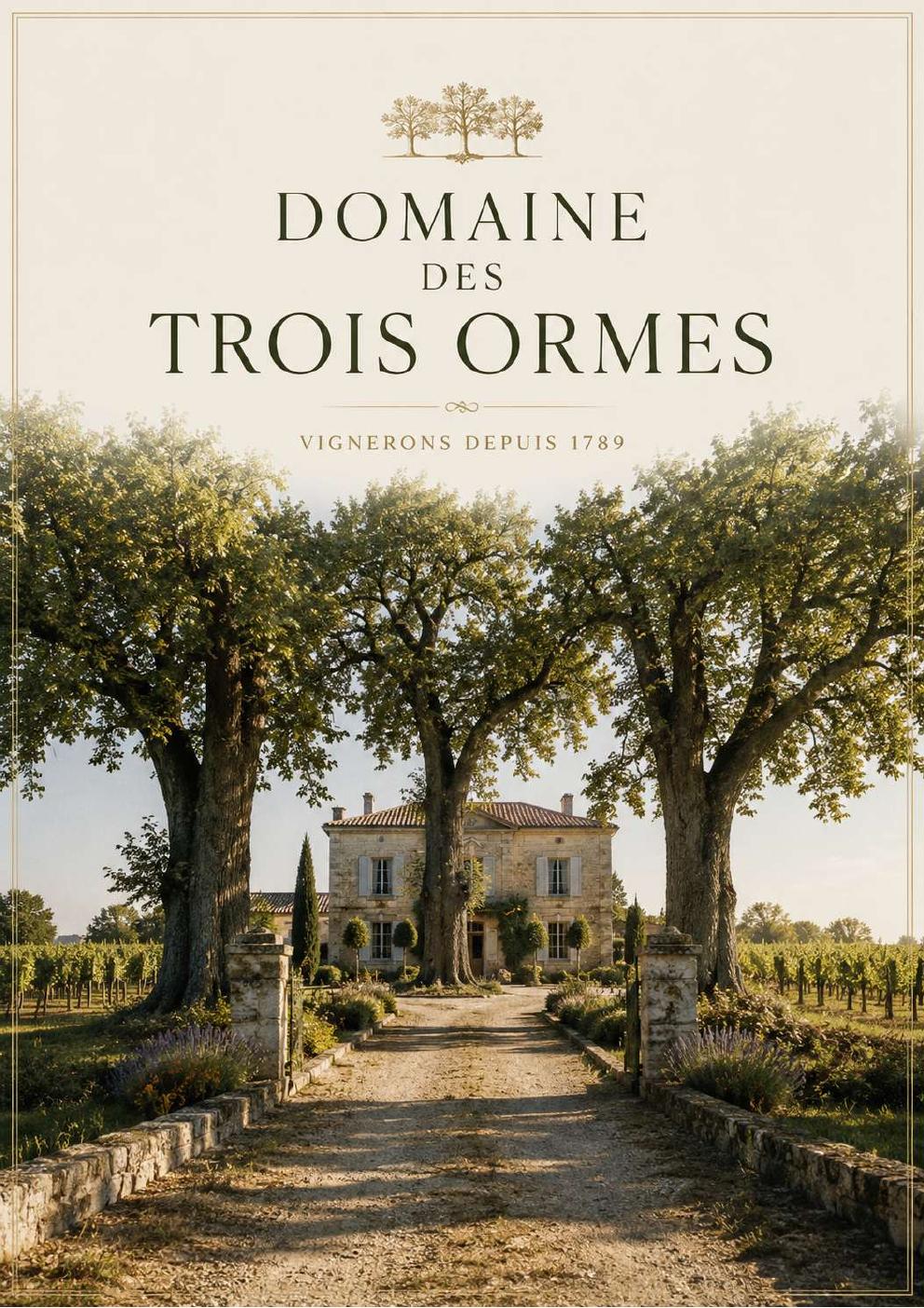 Domaine des Trois Ormes — Couverture