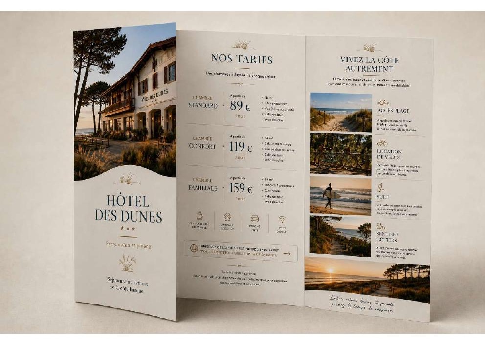 Hôtel des Dunes — Mise en situation