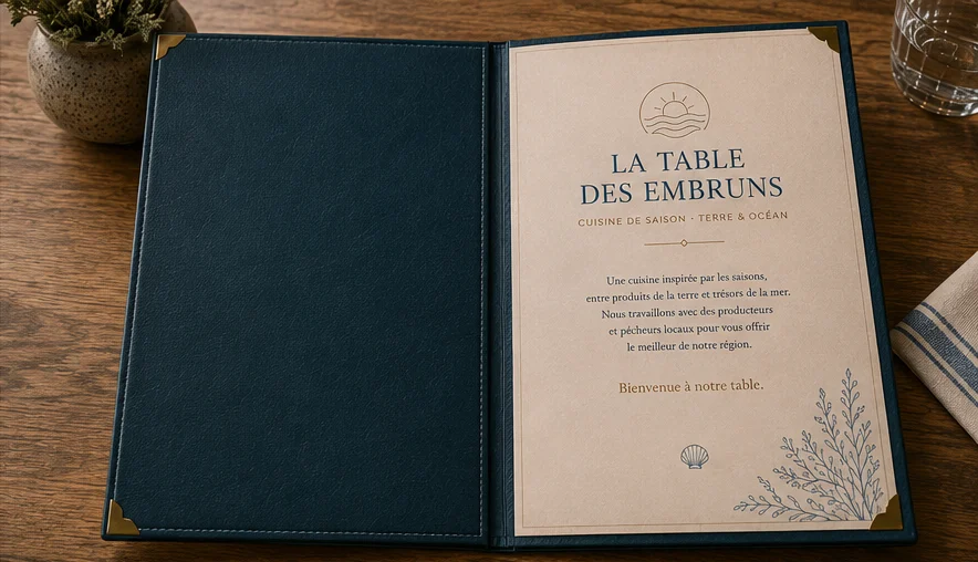 La Table des Embruns — Page de bienvenue
